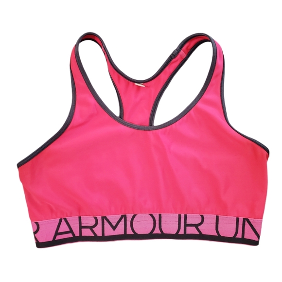 Under Armour R8 Women Pink Gray‎ Sports Bra Bundle Medium - Picture 2 of 9
